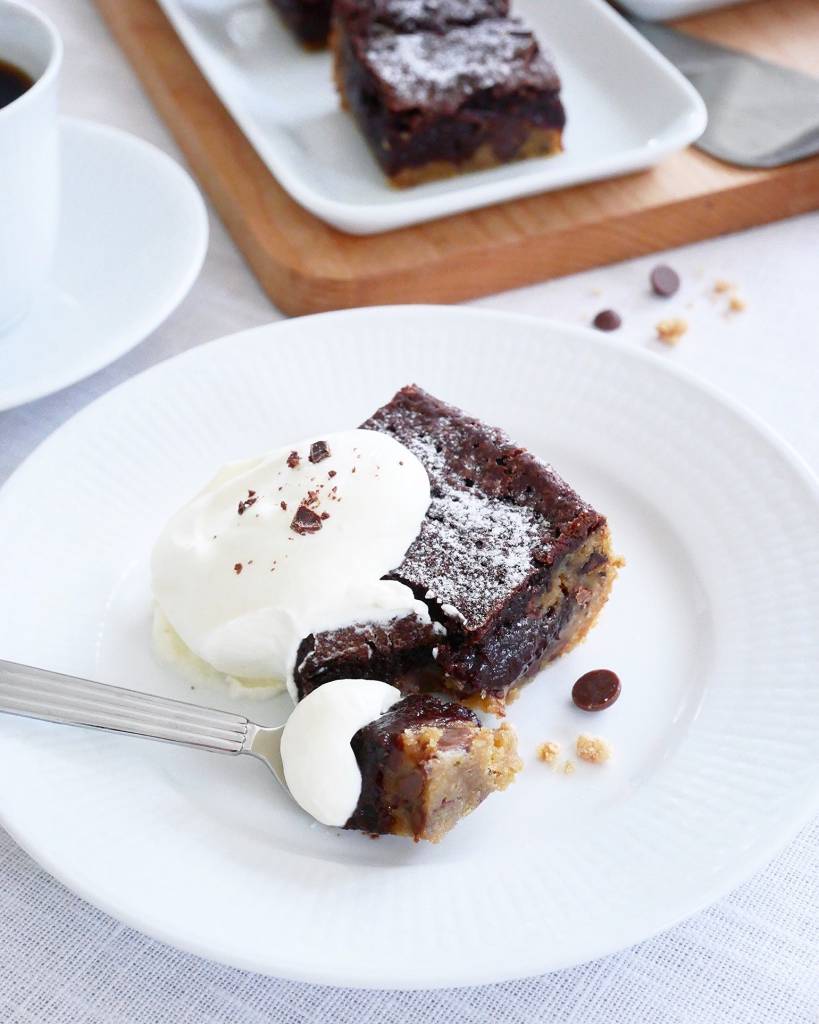 Brownie med cookie dough 9 Brownie med cookie dough | Receptskatt