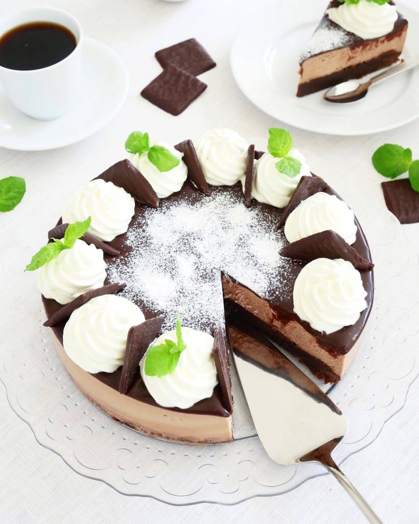 Cheesecake med mintchoklad 9 Cheesecake med mintchoklad | Receptskatt