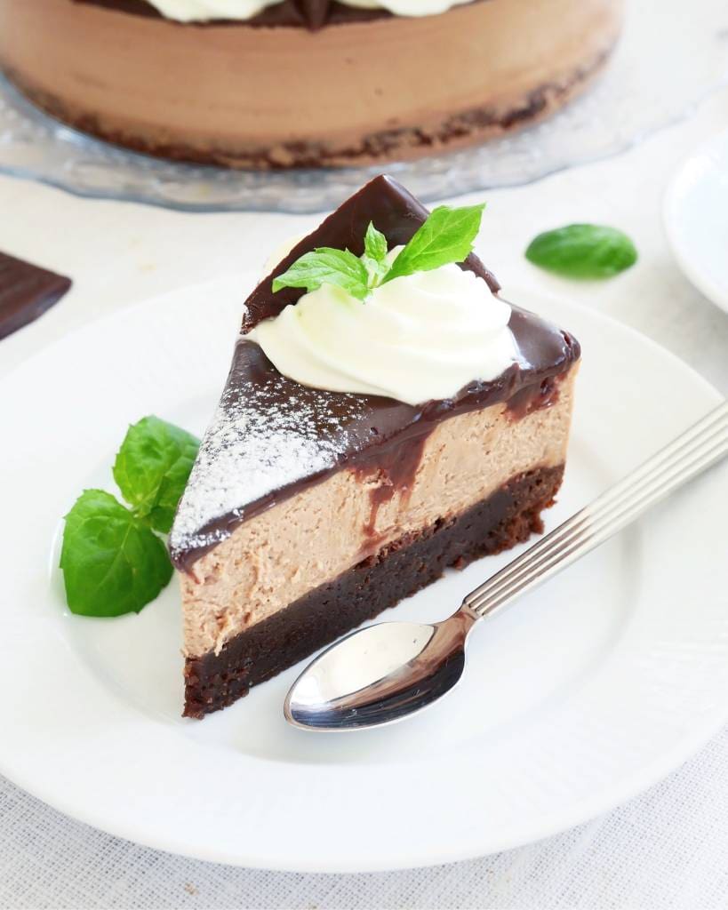 Cheesecake med mintchoklad 10 Cheesecake med mintchoklad | Receptskatt