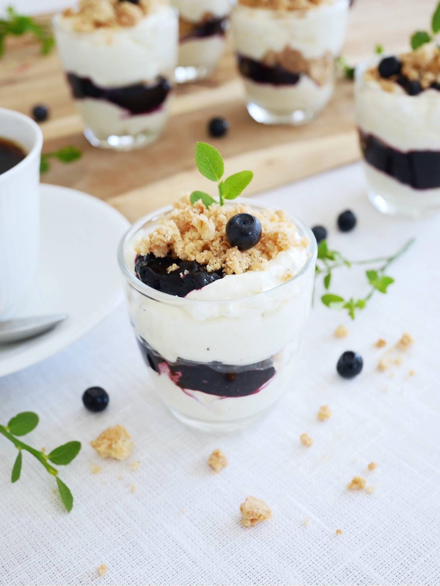 Blåbärsdessert Blåbärsdessert