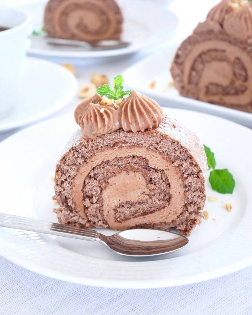 Chokladrulltårta med nougat 10 Chokladrulltårta med nougat | Receptskatt