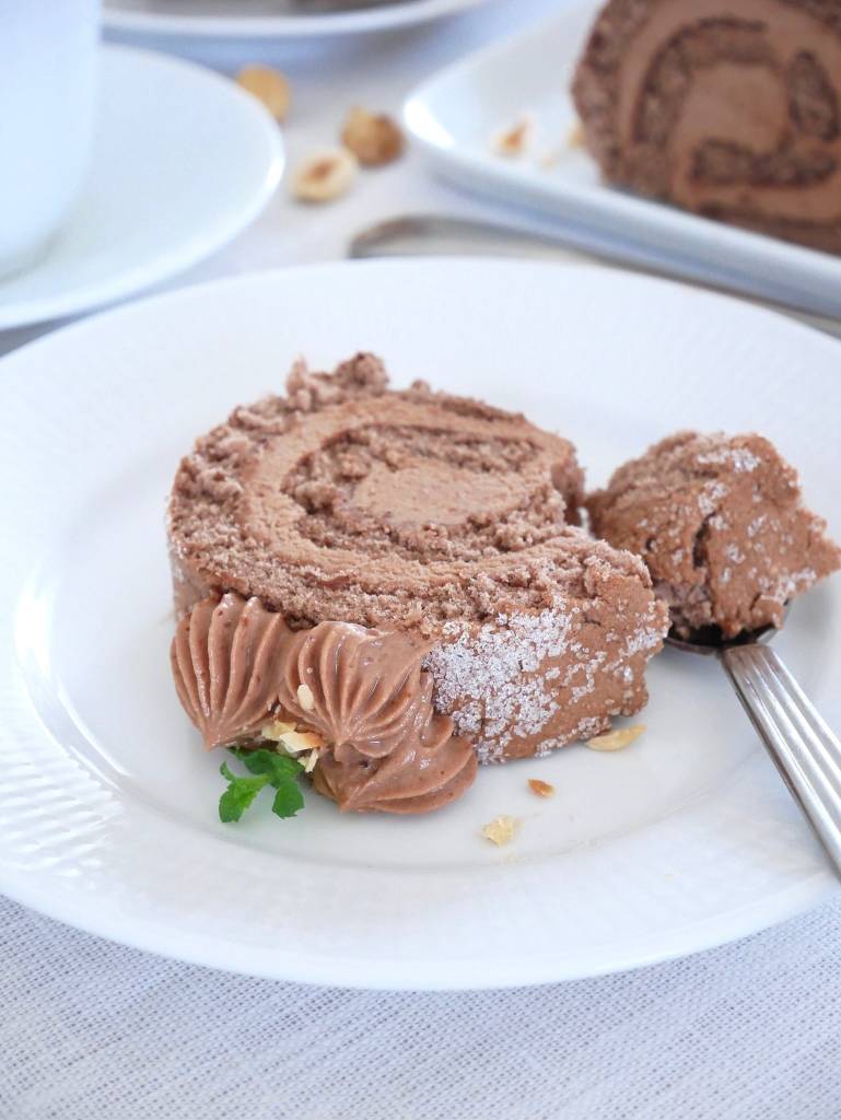 Chokladrulltårta med nougat 8 Chokladrulltårta med nougat | Receptskatt