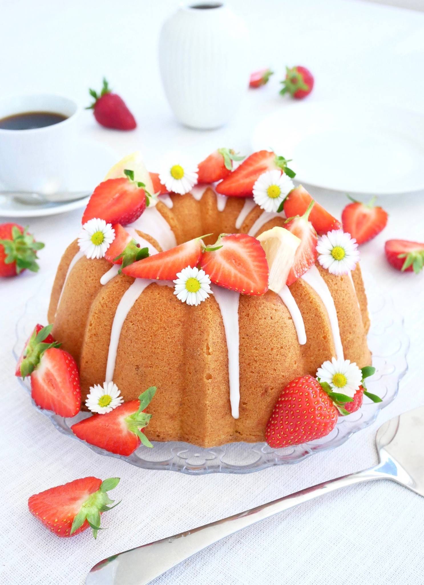 Flädersockerkaka Flädersockerkaka