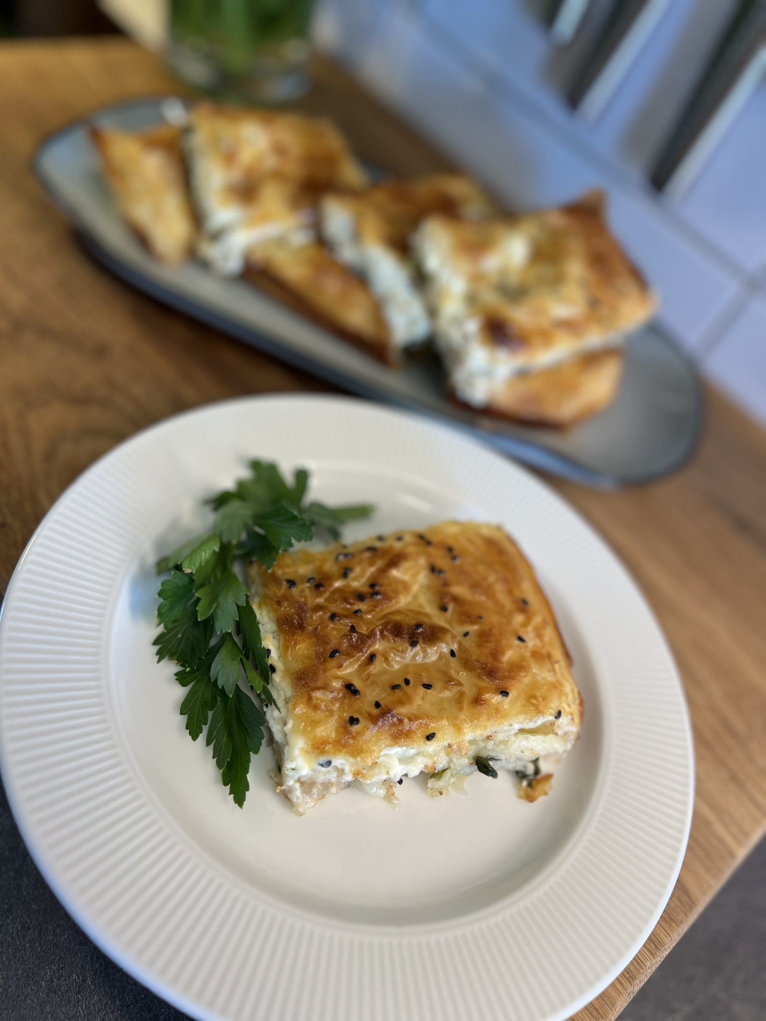 Ispanaklı ve peynirli börek/ Filodegspaj med ost och spenat Ispanaklı ve peynirli börek/ Filodegspaj med ost och spenat