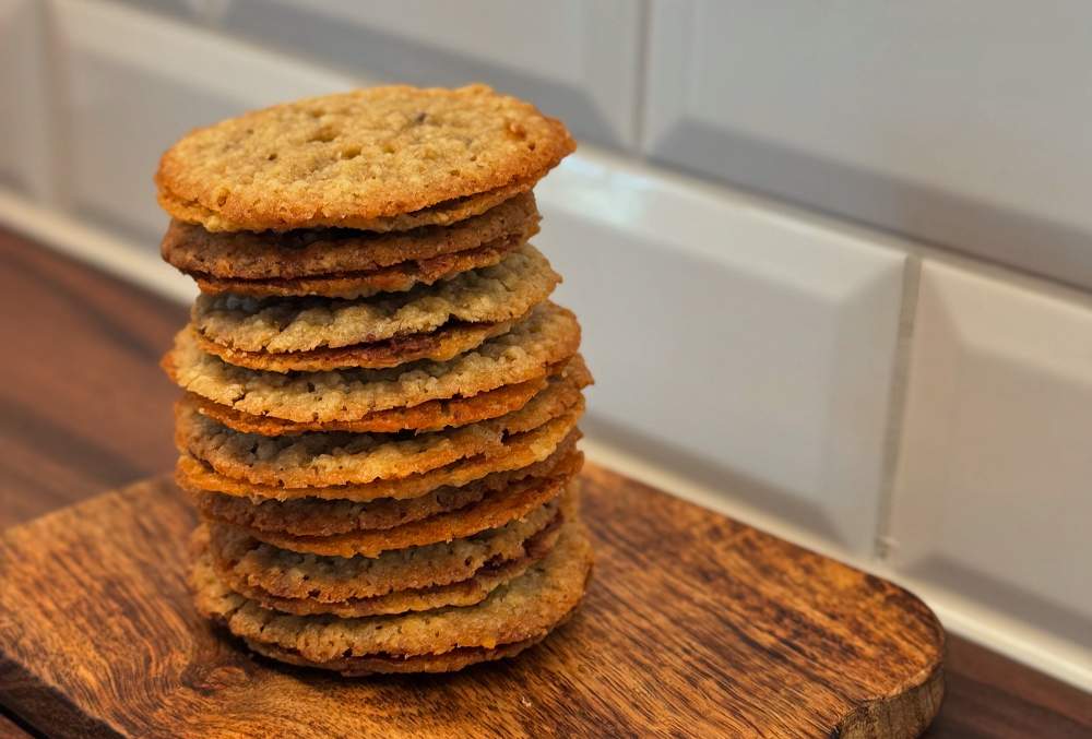 Dubbla havreflarn med chokladsmörkräm Dubbla havreflarn med chokladsmörkräm
