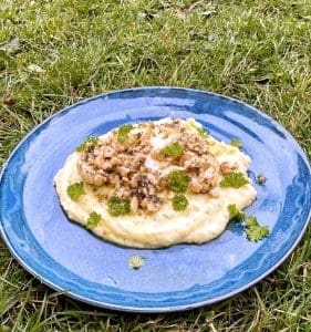 Rostad blomkålssteak med mandelpotatispuré 8 Rostad blomkålssteak med mandelpotatispuré | Receptskatt