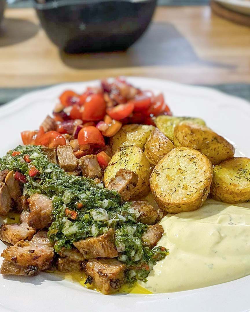 Grillad fläskkarré Grillad fläskkarré
