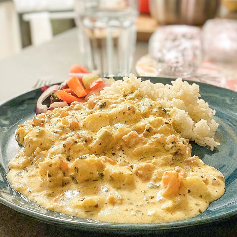 Krämig fiskgryta Krämig fiskgryta