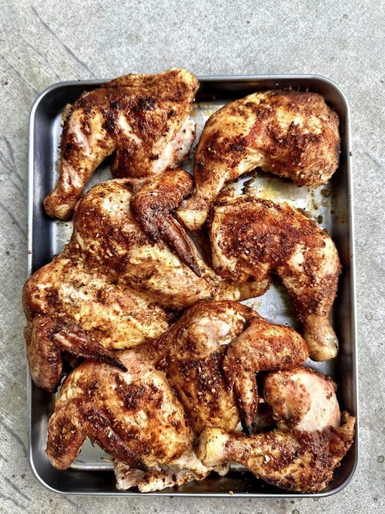 Spatchcock kyckling med pommes och currydressing 14 Spatchcock kyckling med pommes och currydressing | Receptskatt