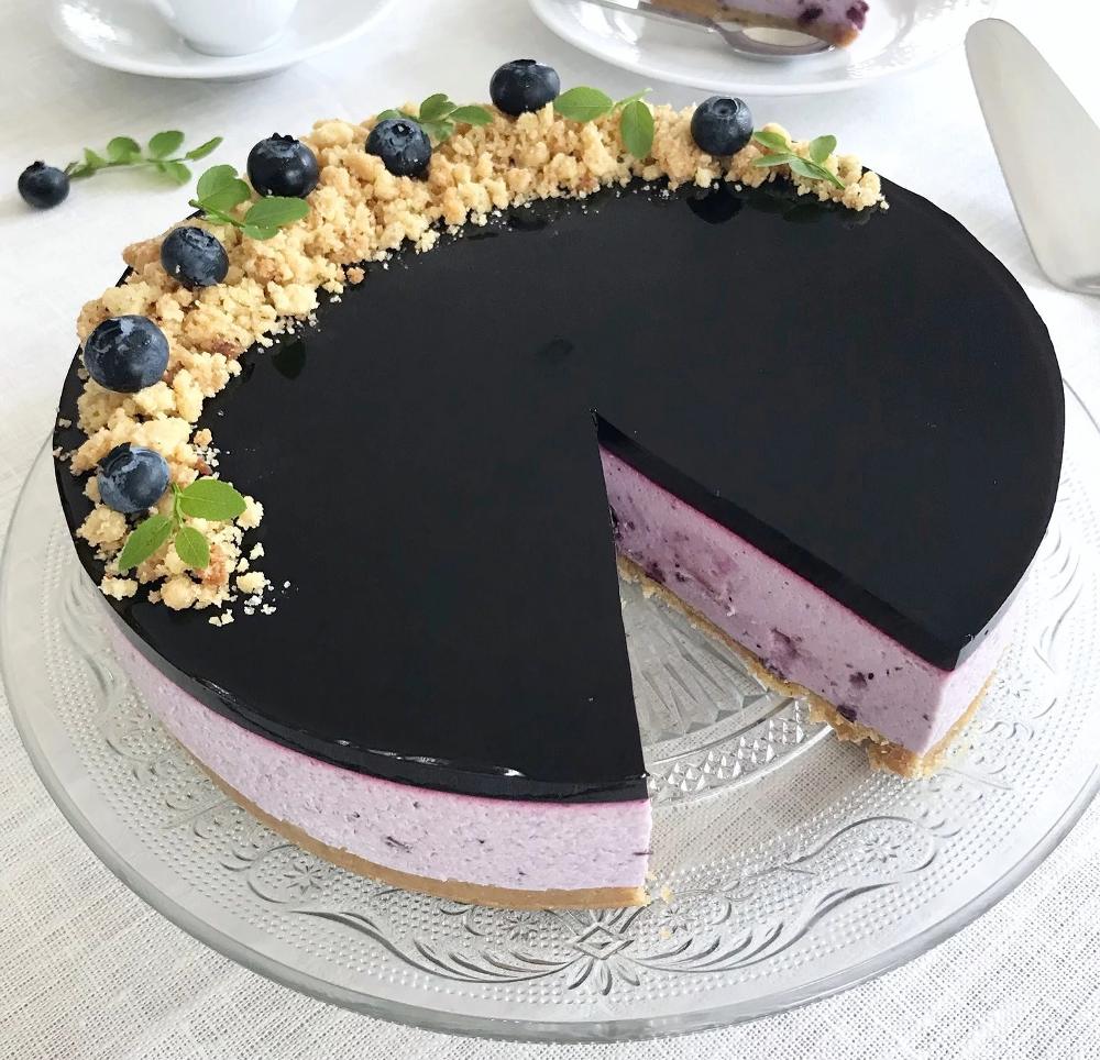 Blåbärscheesecake Blåbärscheesecake