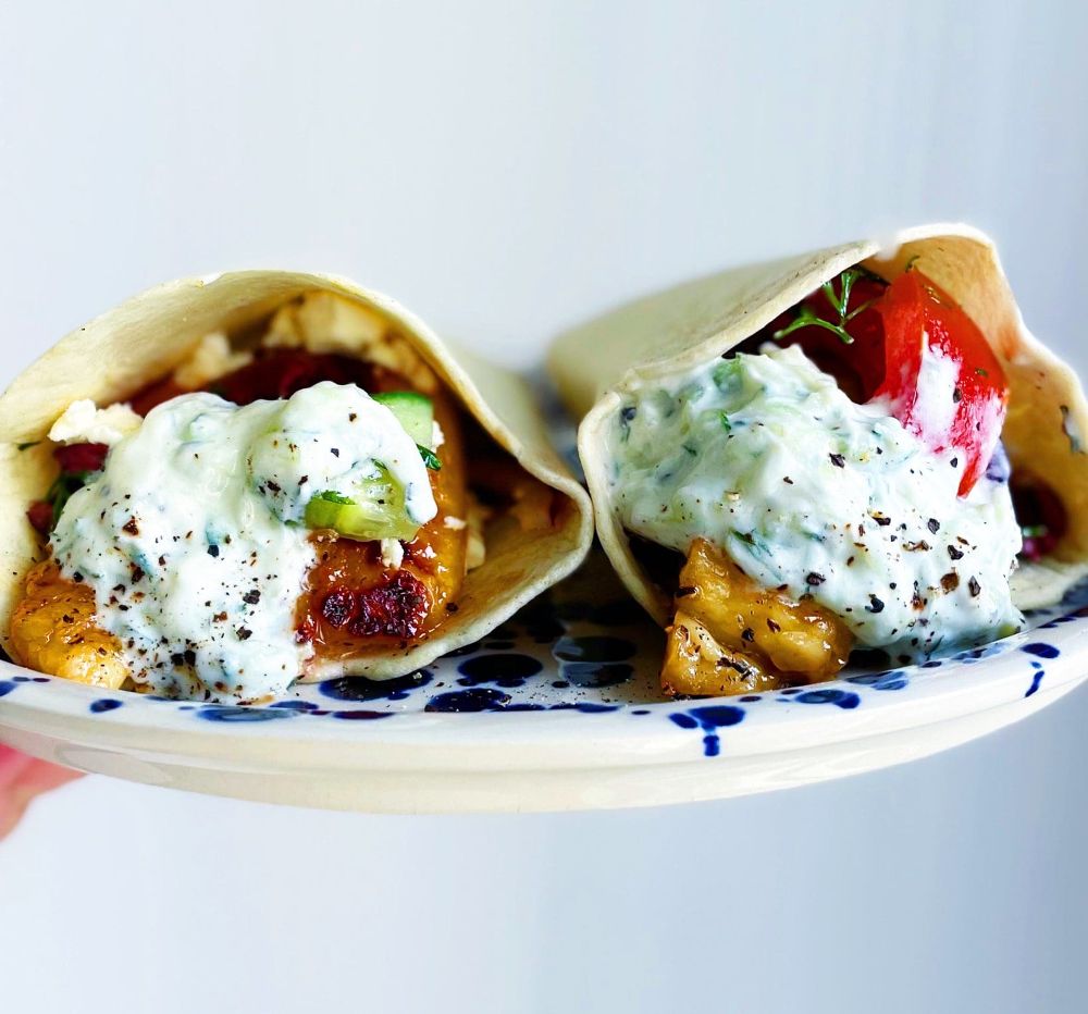 Grekiska halloumiwraps Grekiska halloumiwraps
