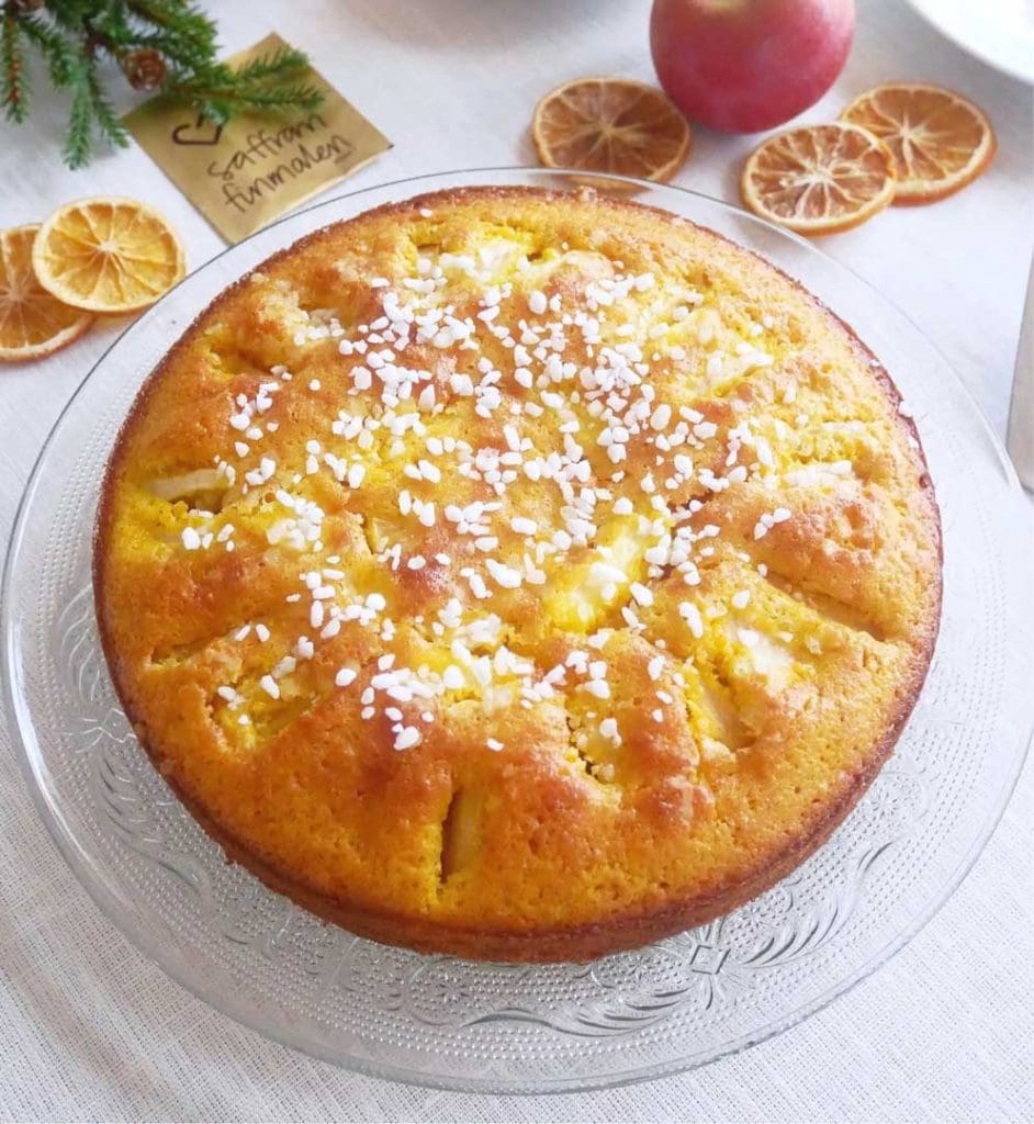 Saffranskaka med äpple och apelsin 8 Saffranskaka med äpple och apelsin | Receptskatt