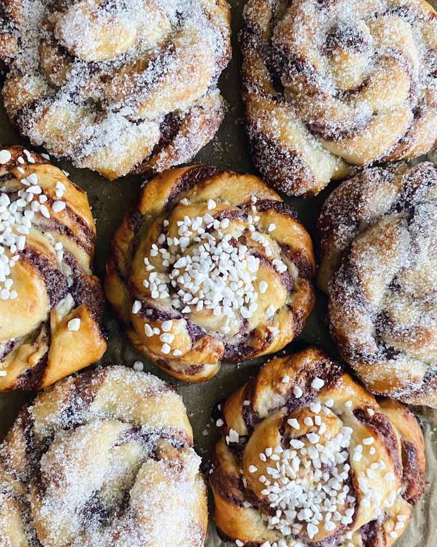 Blåbärsbullar Blåbärsbullar