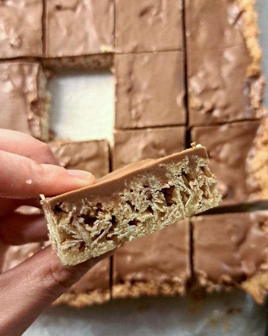 Havrerutor med nougat Havrerutor med nougat