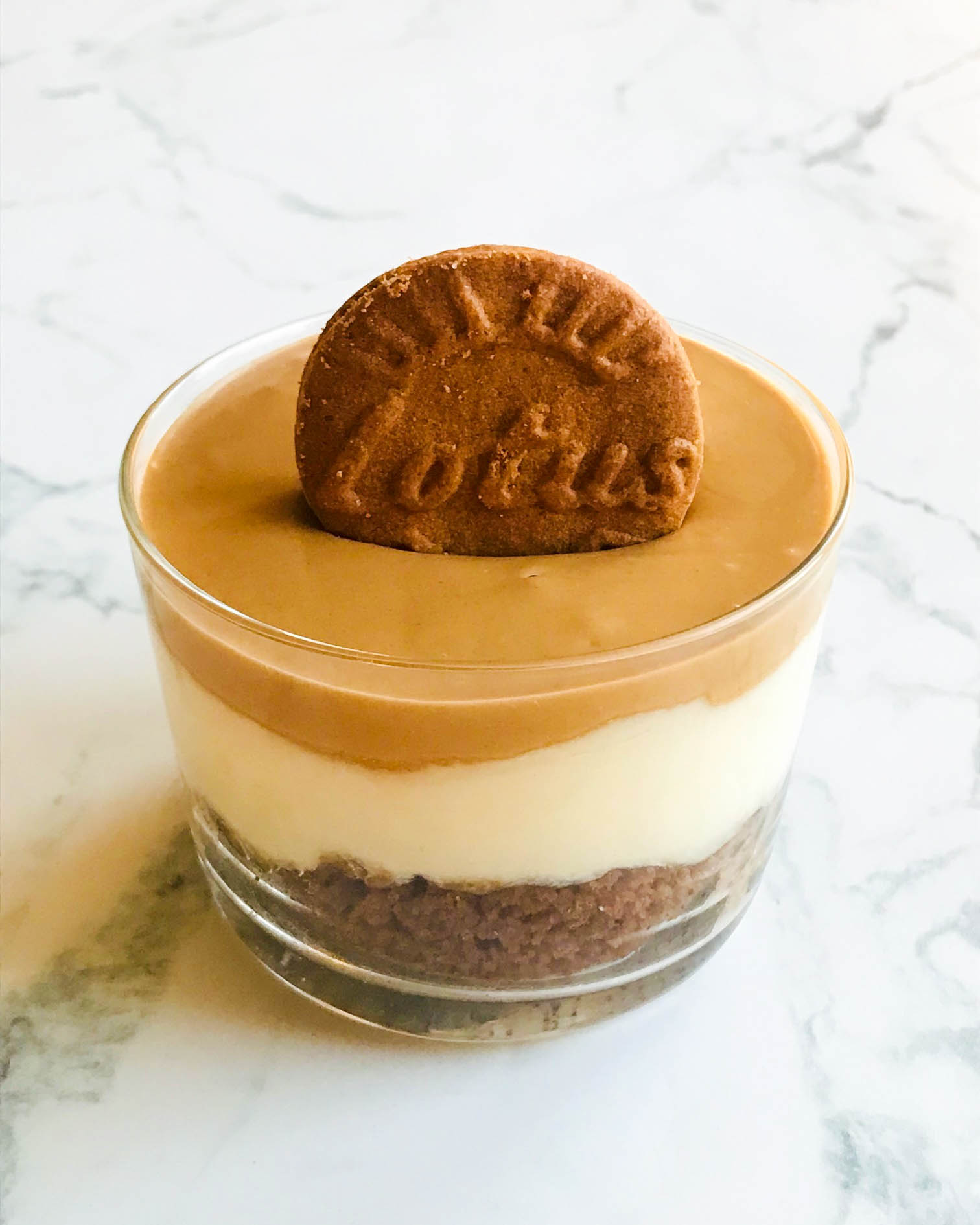 Lotus Biscoff-dessert i glas Lotus Biscoff-dessert i glas
