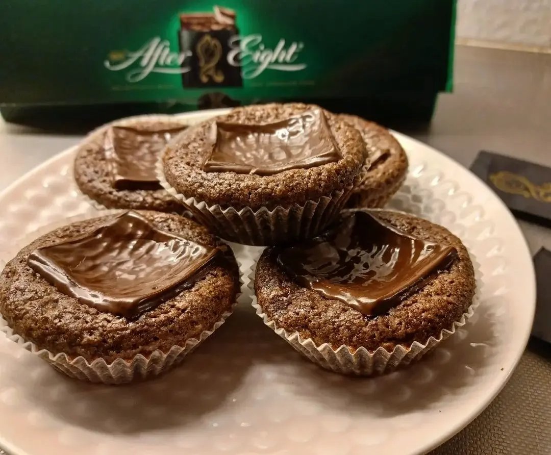 Kladdmuffins med After Eight Kladdmuffins med After Eight