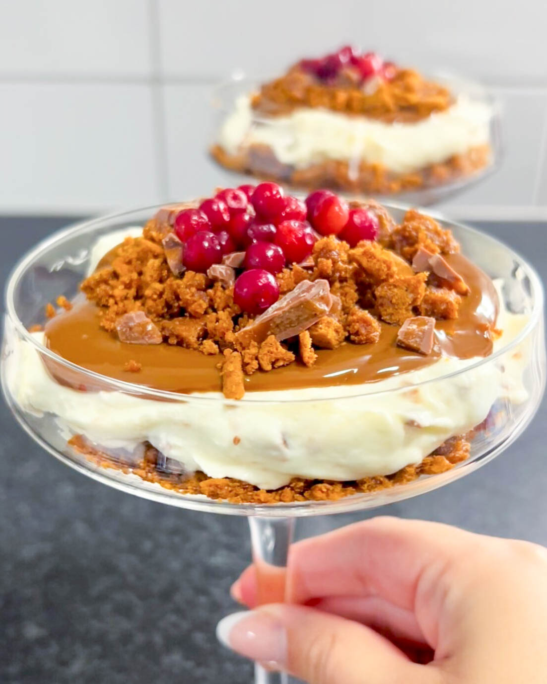 Daimcheesecake med pepparkakssmul Daimcheesecake med pepparkakssmul