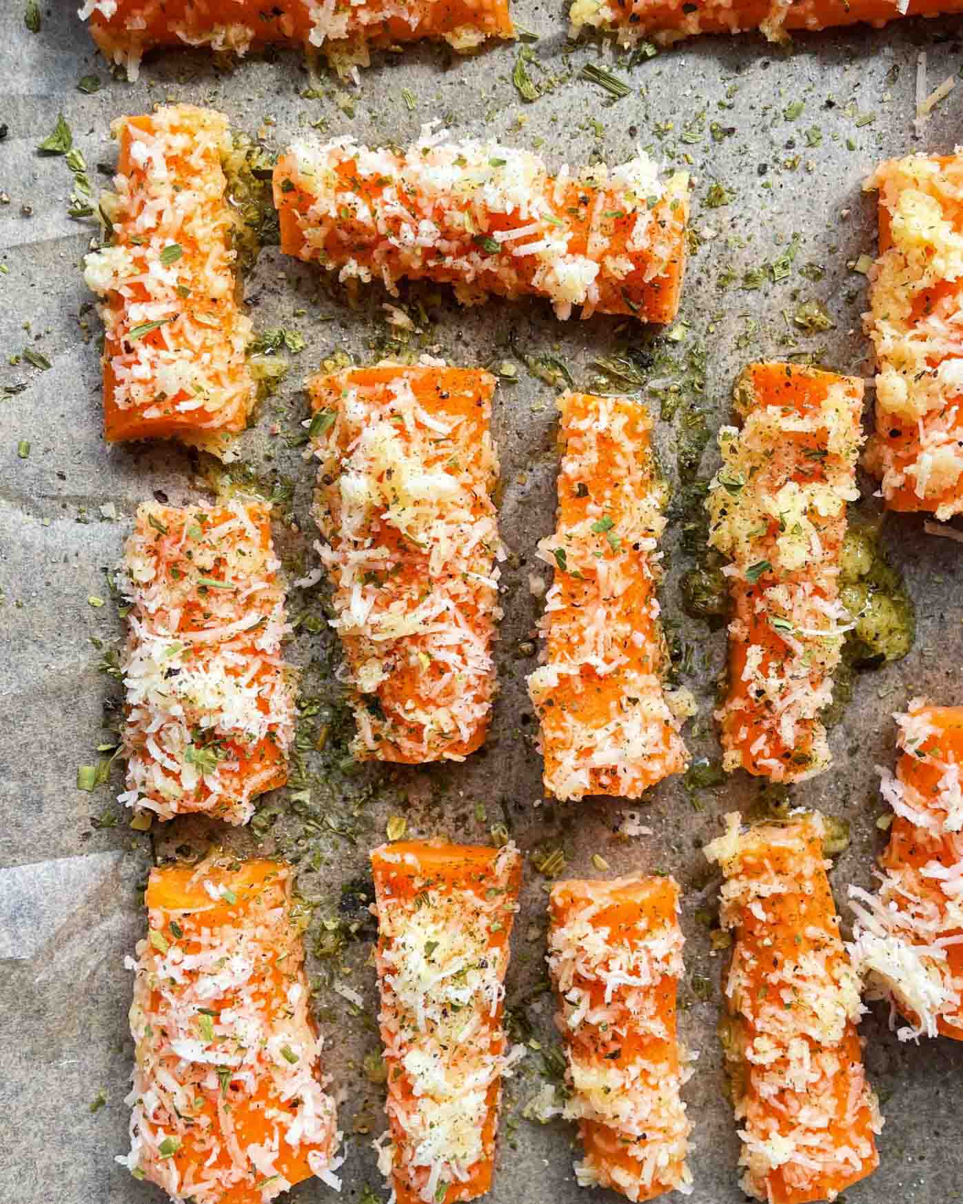 Parmesanrostade morötter Parmesanrostade morötter