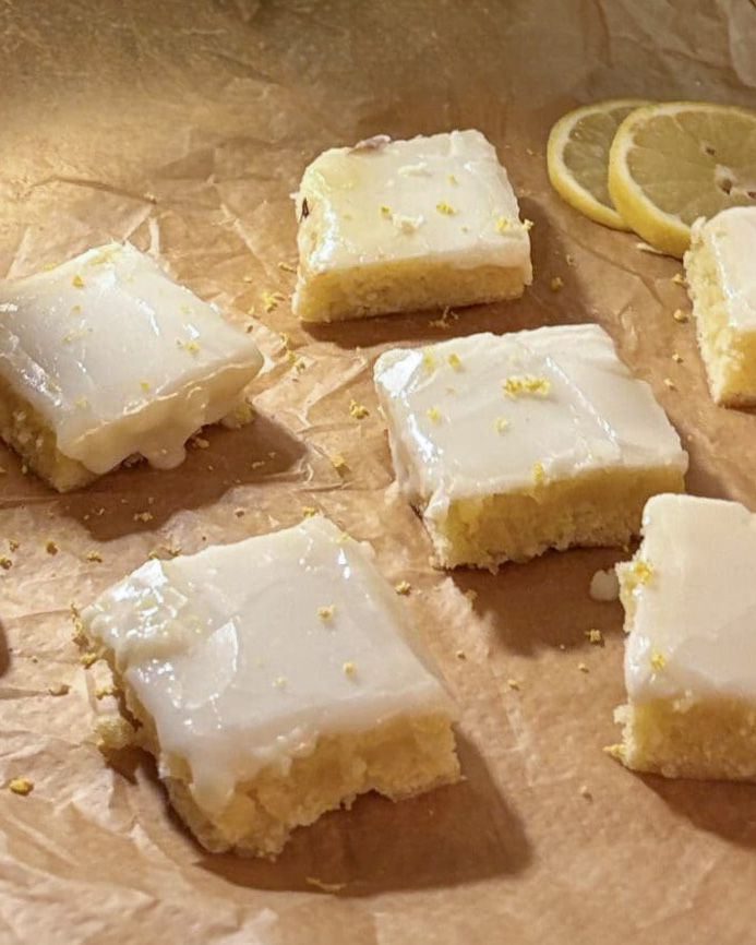 Fudgy lemon blondies Fudgy lemon blondies