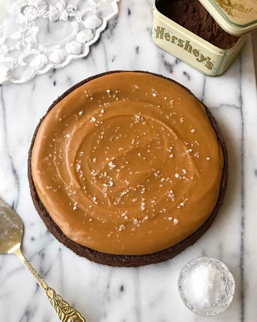 Salted caramel-tårta med flingsalt 4 Salted caramel-tårta med flingsalt | Receptskatt