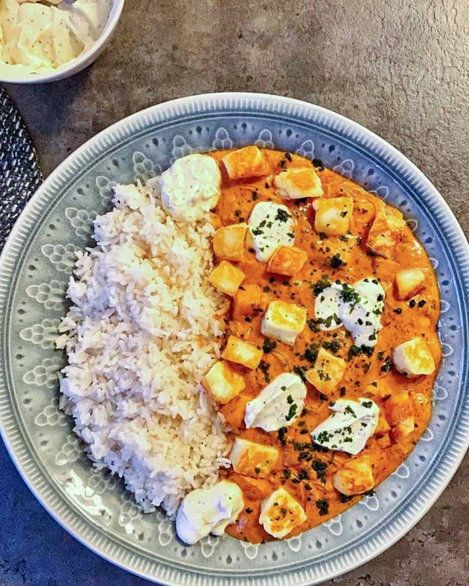 Halloumi tikka masala Halloumi tikka masala