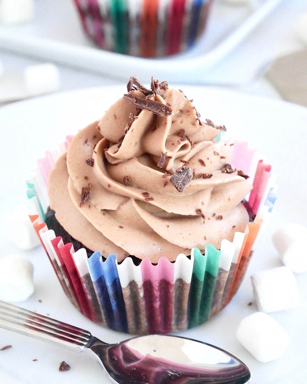 Kladdkakemuffins med marshmallows Kladdkakemuffins med marshmallows