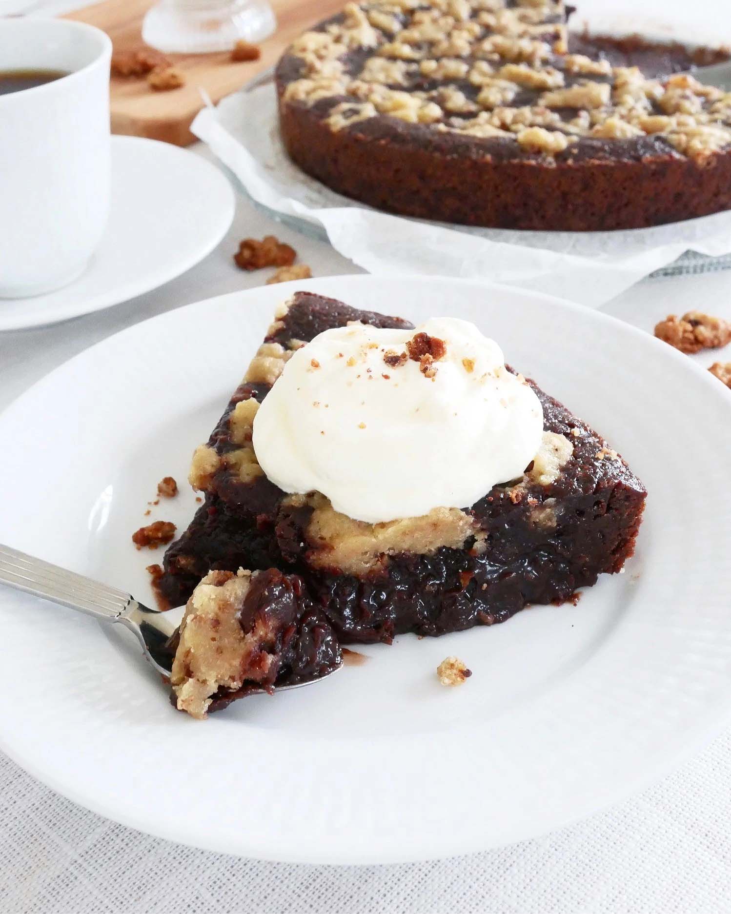 Kladdkaka med cookie dough Kladdkaka med cookie dough