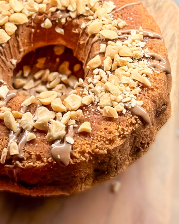 Sockerkaka med nougat Sockerkaka med nougat
