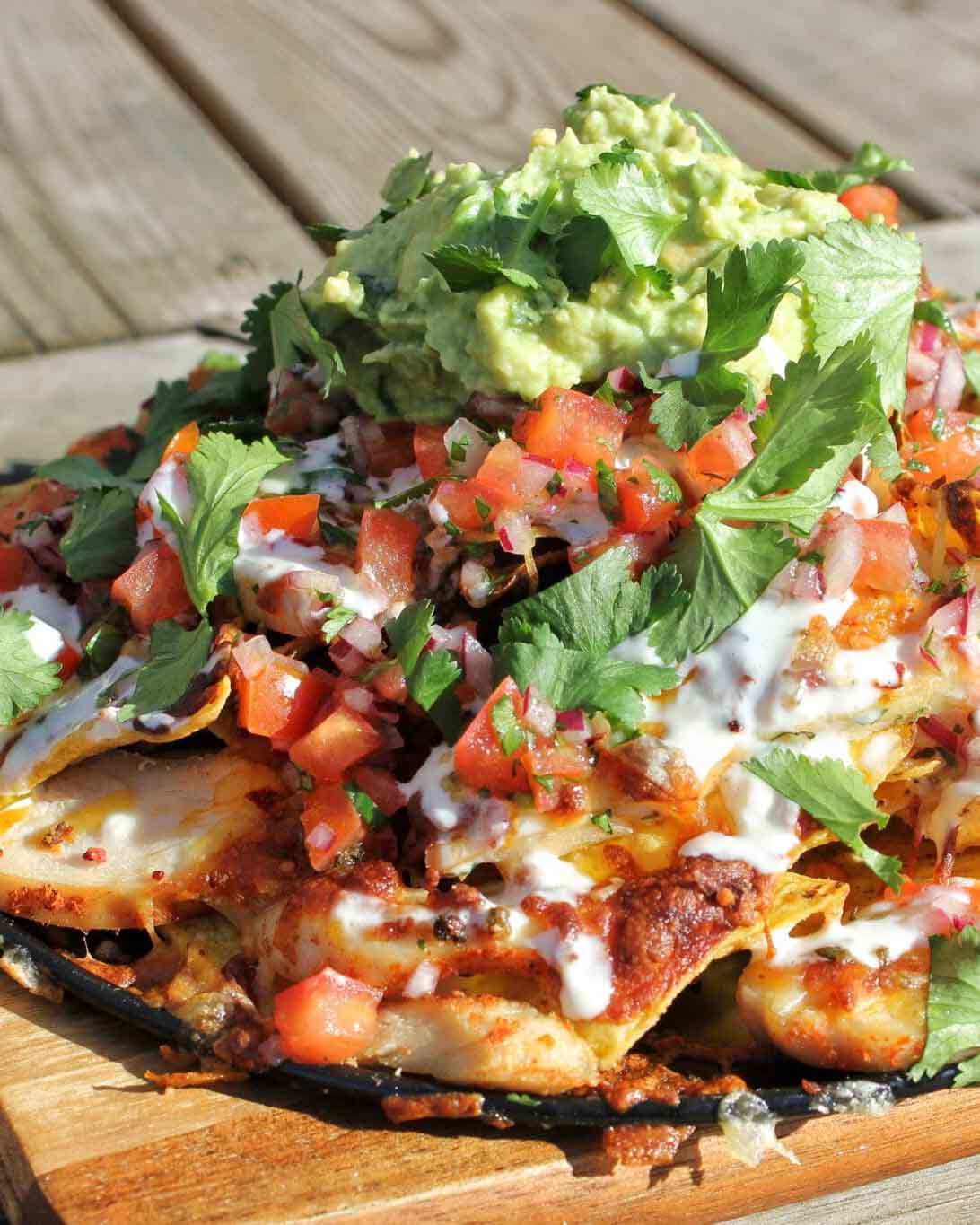 Spicy chicken nachos Spicy chicken nachos
