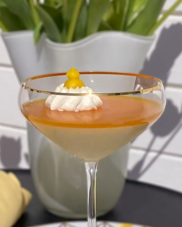 Passionsfruktspannacotta Passionsfruktspannacotta