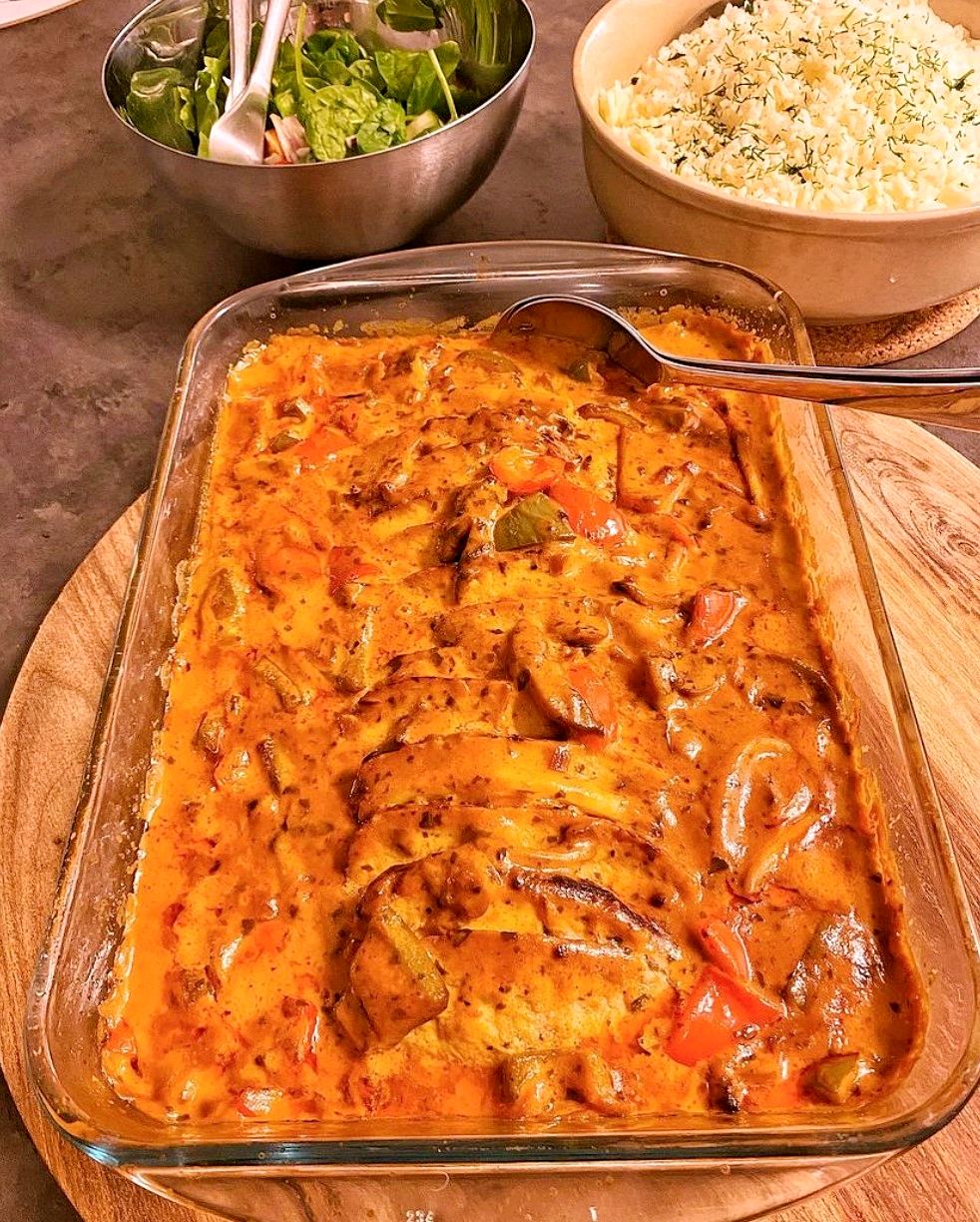 Chiligratinerad fläskytterfilé Chiligratinerad fläskytterfilé