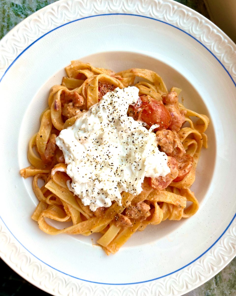Hannas krämiga salsicciapasta Hannas krämiga salsicciapasta