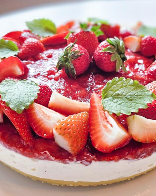Jordgubbscheesecake Jordgubbscheesecake