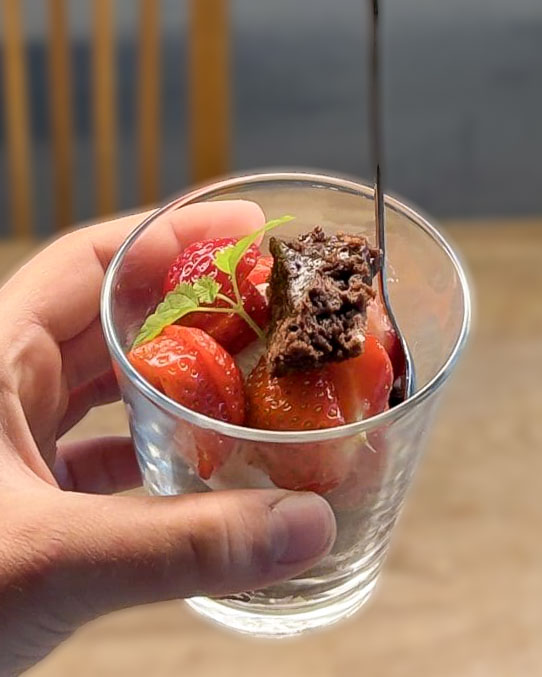 Brownie i glas Brownie i glas