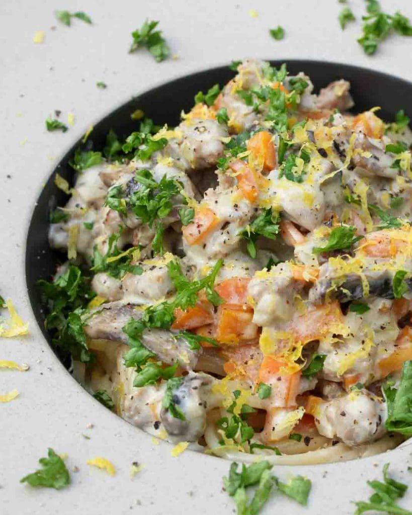Krämig salsicciapasta med smak av citron och timjan 13 Krämig salsicciapasta med smak av citron och timjan | Receptskatt