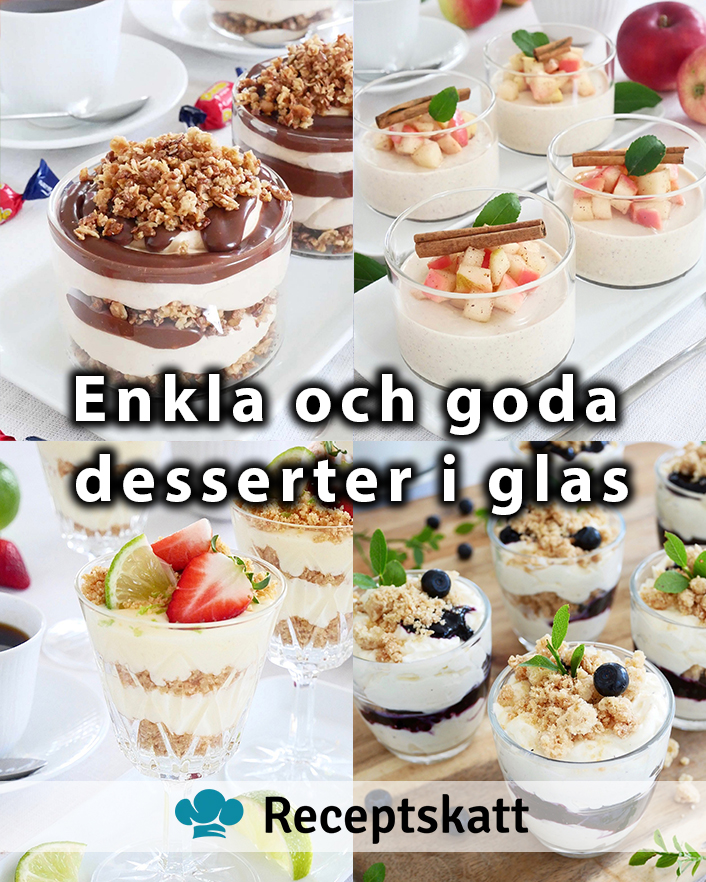 Enkla desserter i glas Enkla desserter i glas